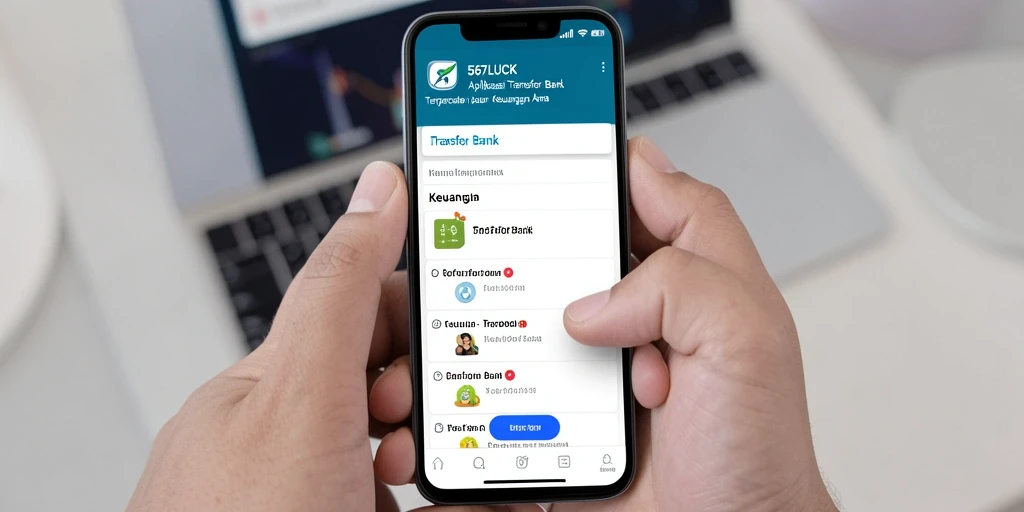 Screenshot utama 567LUCK dengan antarmuka Transfer Bank yang mudah digunakan.