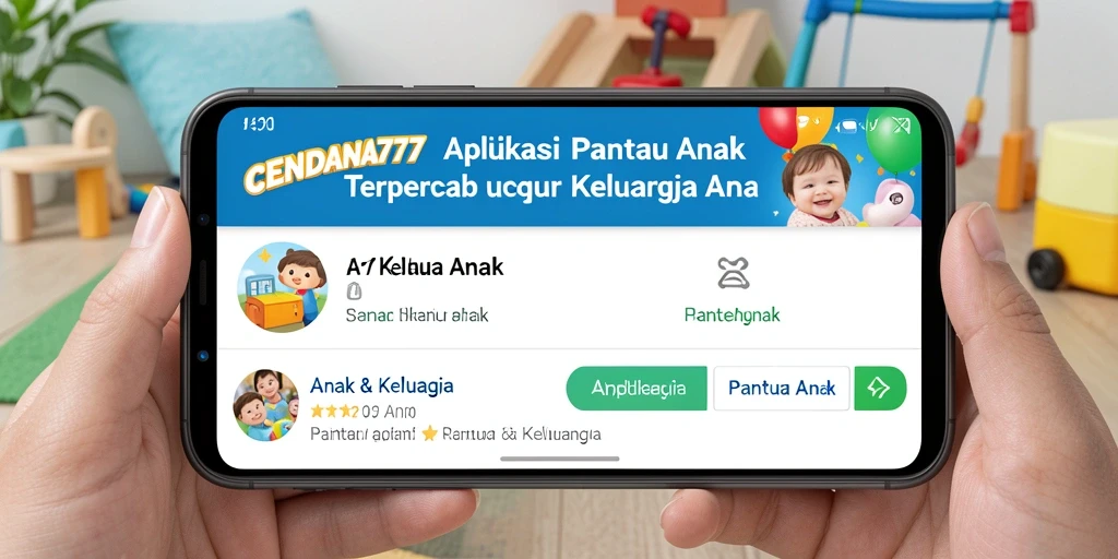 Antarmuka CENDANA777 menampilkan fitur Pantau Anak yang mudah digunakan.