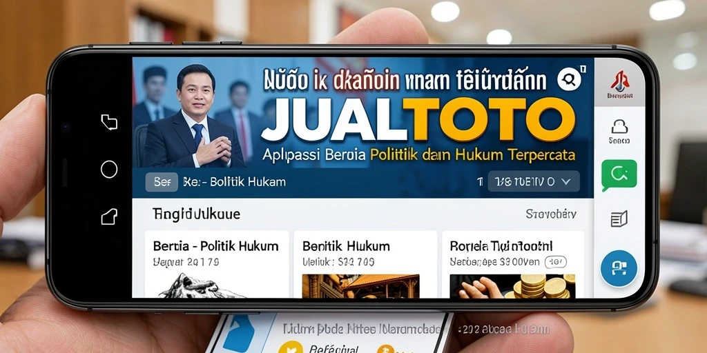 Tampilan antarmuka JUALTOTO yang modern dan informatif.