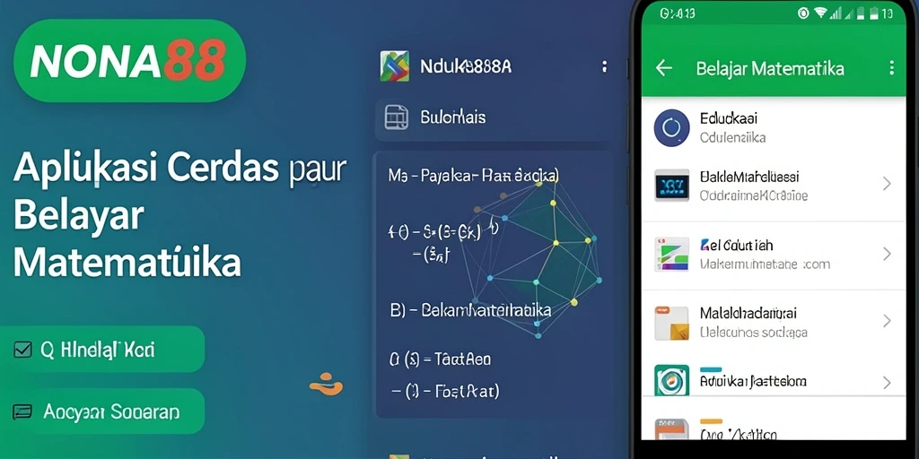 Tampilan antarmuka NONA88 yang cerah dan interaktif untuk belajar matematika.