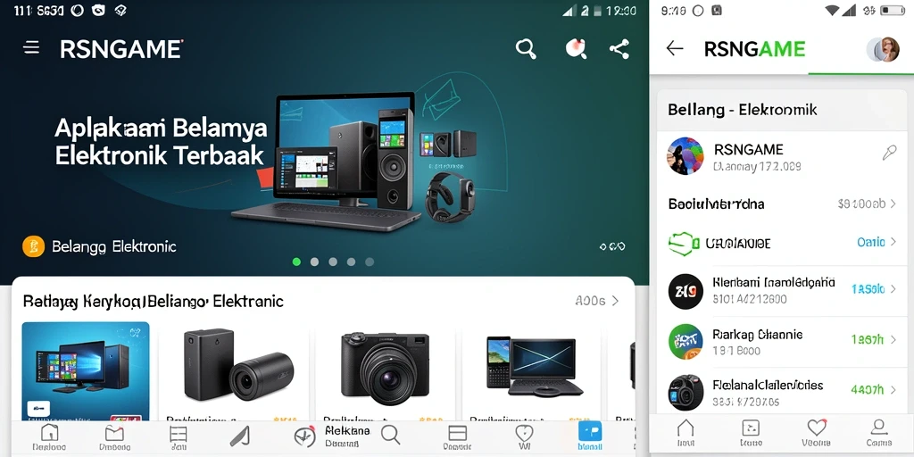 Tampilan antarmuka RSNGAME yang menarik dan mudah digunakan.